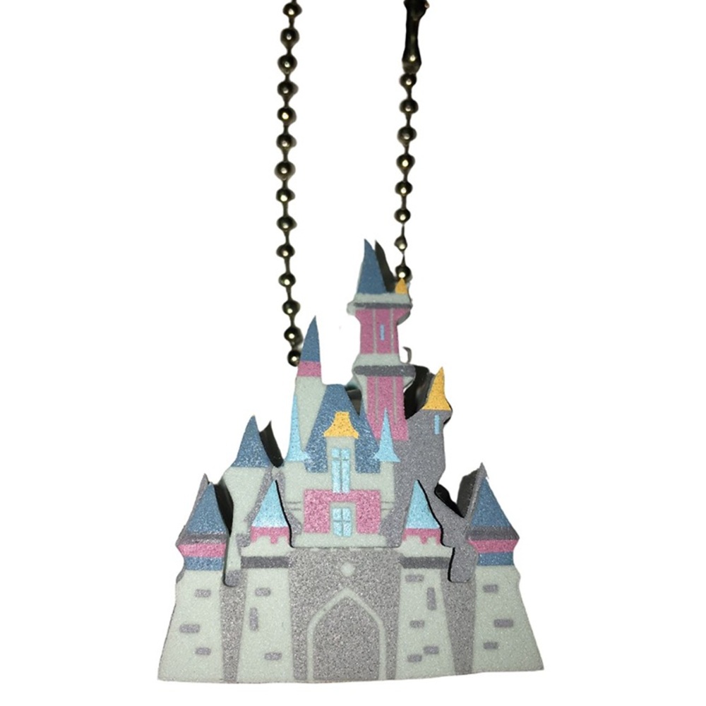 NWT *Discontinued* Disney Parks Foam Castle Keychain Zipper Pull